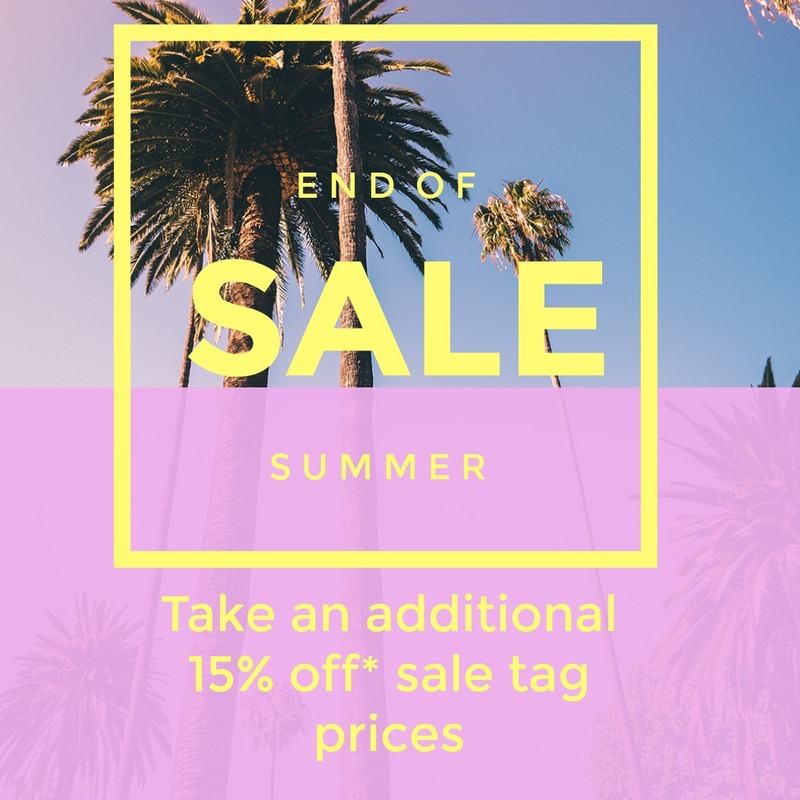 End Summer sale